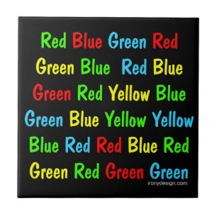 The Stroop Test Poster Tile