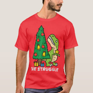 The Struggle Cute Tre Dino Funny Christmas Toddler T-Shirt