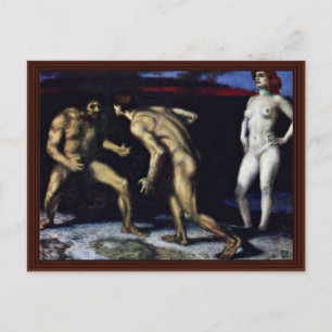 The Struggle For Woman By Stuck Franz Von Postcard
