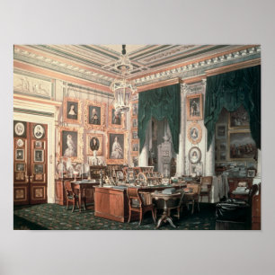 The Study of Alexander III at Gatchina Palace Poster