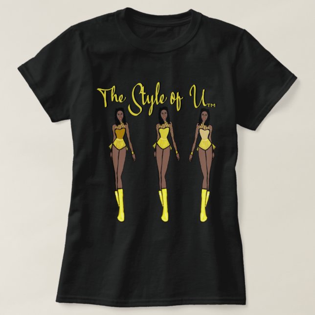 The Style of U ( Yellow) T-Shirt (Design Front)