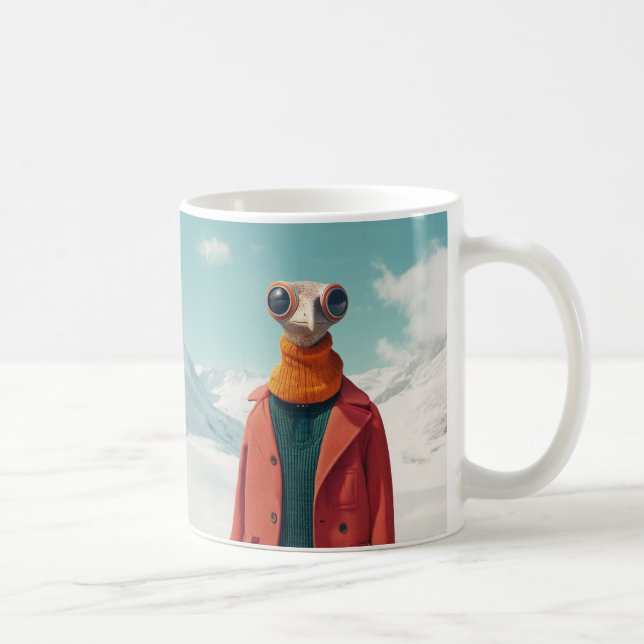 The Stylish Avian Adventurer Coffee Mug (Right)