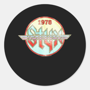 The STYX Band Top Music Lover Gift For Fan Classic Round Sticker