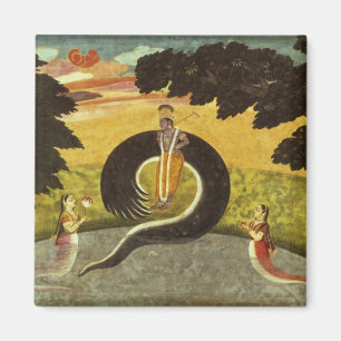 The submission of Kaliya, Basohli, Pahari Magnet