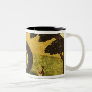 The submission of Kaliya, Basohli, Pahari Two-Tone Coffee Mug