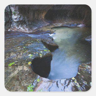 The Subway slot canyon Square Sticker