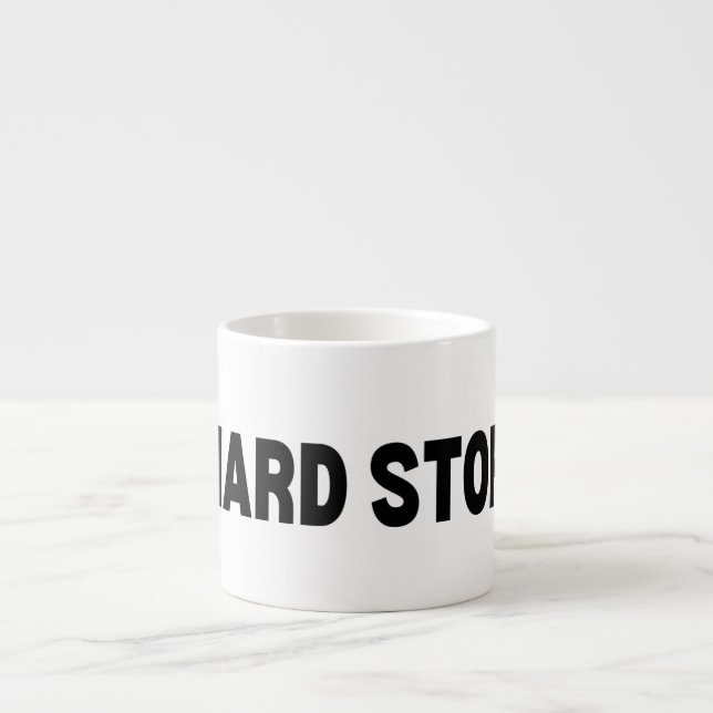 The Sudden Recalibration | Hard Stop Espresso Cup (Front)