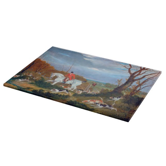 The Suffolk Hunt 1833 Fox Hunt  Cutting Board (Corner)