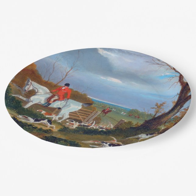 The Suffolk Hunt 1833 Fox Hunt Paper Plate (Angled)