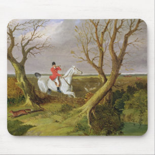 The Suffolk Hunt - Gone Away (oil on canvas) Mouse Pad