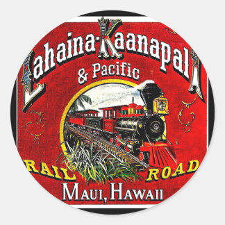 The Sugar Cane Train with Baldwin  Locomotives Classic Round Sticker