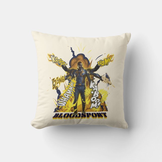 The Suicide Squad | Bloodsport Action Graphic Cushion (Front)