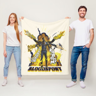 The Suicide Squad Bloodsport Action Graphic Fleece Blanket