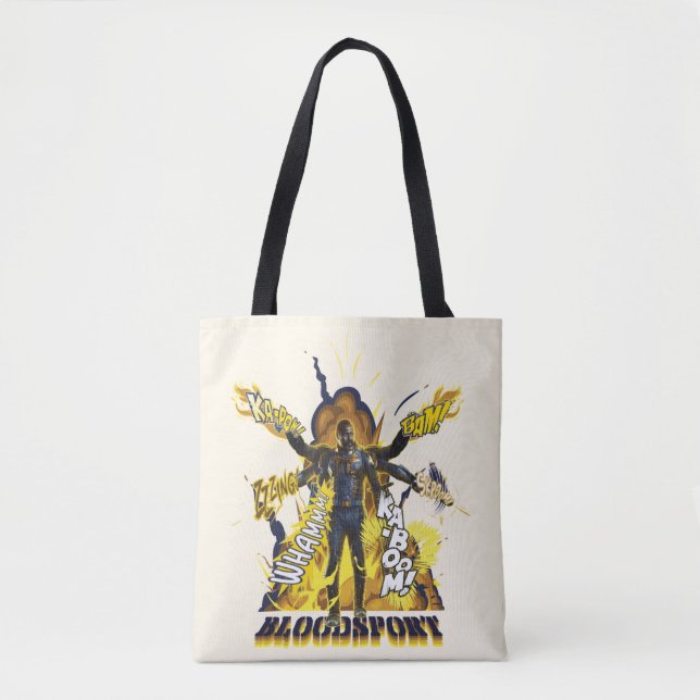 The Suicide Squad | Bloodsport Action Graphic Tote Bag (Front)