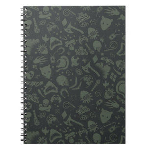 The Suicide Squad   Character Icon Pattern Notebook