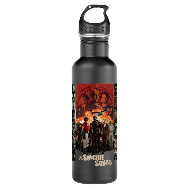 The Suicide Squad | Exlposive Character Roster 710 Ml Water Bottle (Front)
