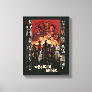 The Suicide Squad Exlposive Character Roster Canvas Print