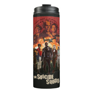 The Suicide Squad   Exlposive Character Roster Thermal Tumbler