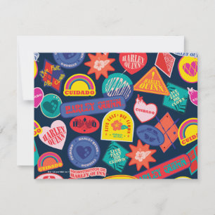 The Suicide Squad Harley Quinn Badge Pattern Card