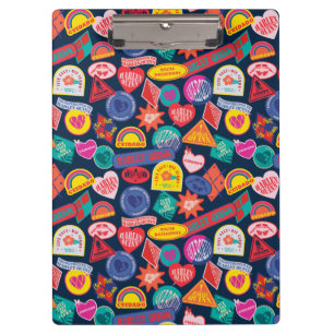 The Suicide Squad Harley Quinn Badge Pattern Clipboard