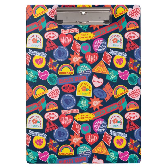 The Suicide Squad | Harley Quinn Badge Pattern Clipboard (Front)