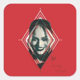 The Suicide Squad   Harley Quinn Diamond Target Square Sticker