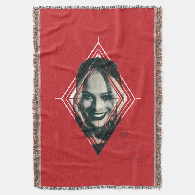 The Suicide Squad | Harley Quinn Diamond Target Throw Blanket (Front Vertical)