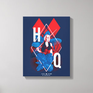 The Suicide Squad Harley Quinn Fern & Diamonds Canvas Print