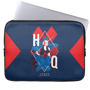 The Suicide Squad   Harley Quinn Fern & Diamonds Laptop Sleeve