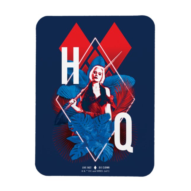 The Suicide Squad | Harley Quinn Fern & Diamonds Magnet (Vertical)