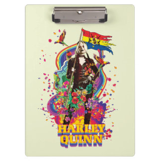 The Suicide Squad | Harley Quinn Flowers & Rainbow Clipboard