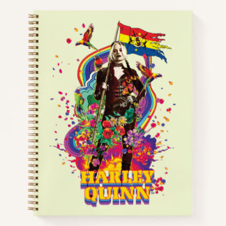 The Suicide Squad | Harley Quinn Flowers & Rainbow Notebook