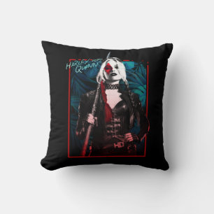 The Suicide Squad   Harley Quinn & Green Ferns Cushion