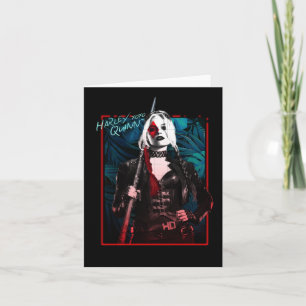 The Suicide Squad   Harley Quinn & Green Ferns Note Card