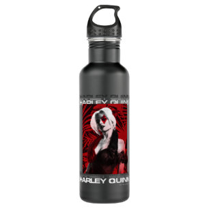 The Suicide Squad   Harley Quinn Red Fern Portrait 710 Ml Water Bottle