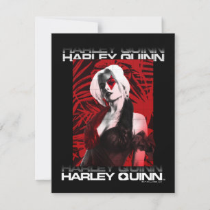 The Suicide Squad   Harley Quinn Red Fern Portrait Card