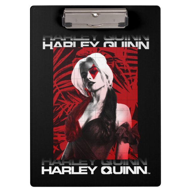 The Suicide Squad | Harley Quinn Red Fern Portrait Clipboard (Front)