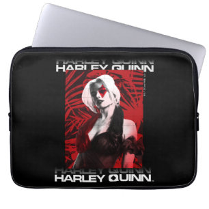 The Suicide Squad   Harley Quinn Red Fern Portrait Laptop Sleeve