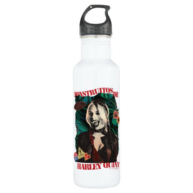The Suicide Squad | Harley Quinn Winking 710 Ml Water Bottle (Front)