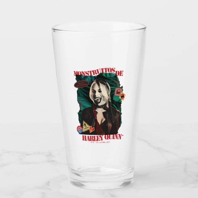 The Suicide Squad | Harley Quinn Winking Glass (Front)