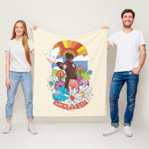 The Suicide Squad   Peacemaker Flowers & Sunshine Fleece Blanket