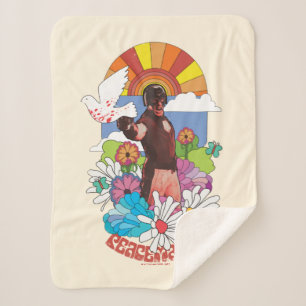 The Suicide Squad Peacemaker Flowers & Sunshine Sherpa Blanket