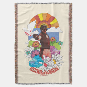 The Suicide Squad Peacemaker Flowers & Sunshine Throw Blanket