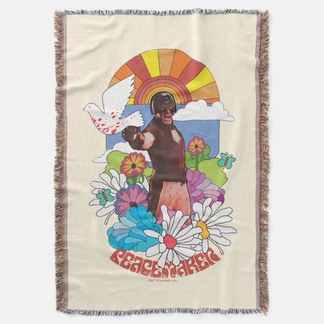 The Suicide Squad | Peacemaker Flowers & Sunshine Throw Blanket (Front Vertical)