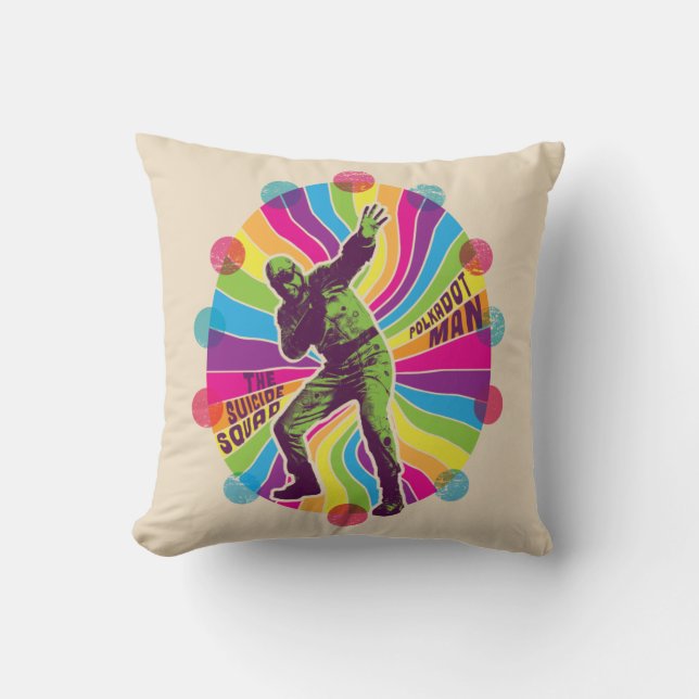 The Suicide Squad | Polka-Dot Man Psychedelic Cushion (Front)