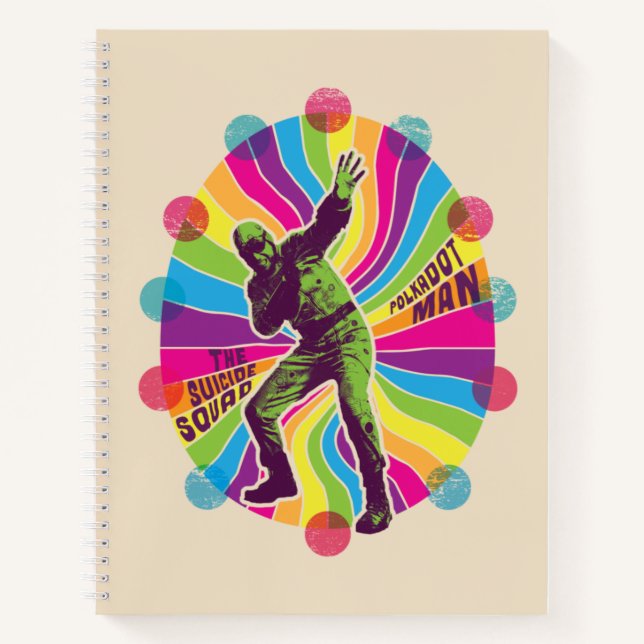 The Suicide Squad | Polka-Dot Man Psychedelic Notebook (Front)