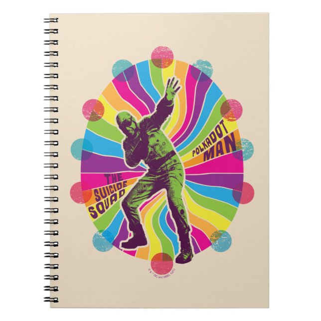 The Suicide Squad | Polka-Dot Man Psychedelic Notebook (Front)