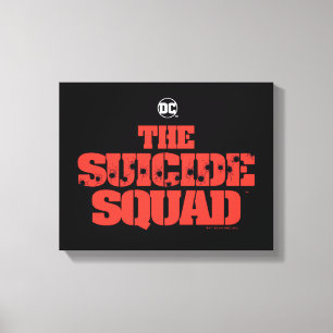 The Suicide Squad Red and Black Logo Canvas Print