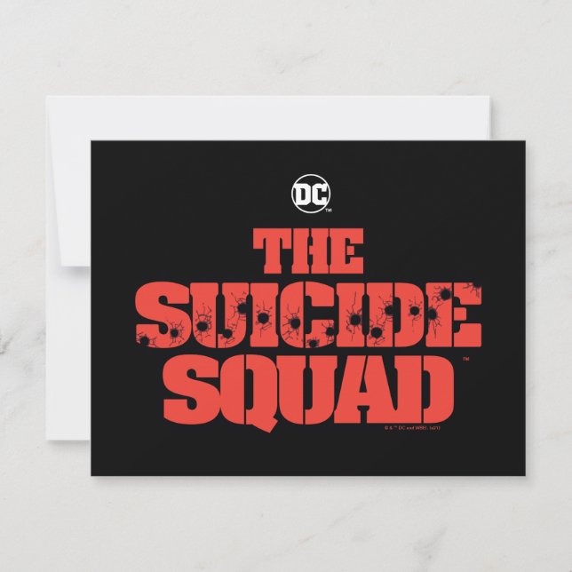 The Suicide Squad | Red and Black Logo Card (Front)