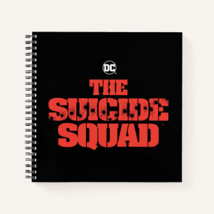 The Suicide Squad   Red and Black Logo Notebook